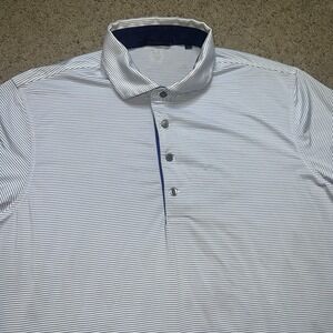 Greyson Mens Golf Polo Shirt Size L Short Sleeve Striped